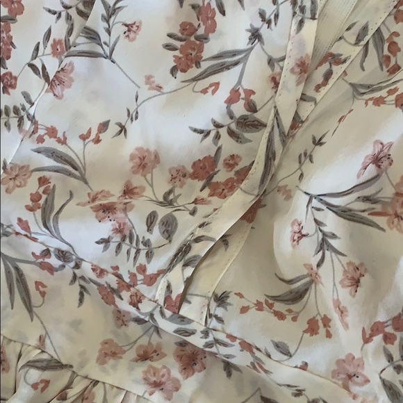 SHEIN Floral wrap dress with flutter sleeve - Picture 4 of 10